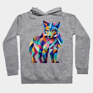 Cute Wolf Colorful Hoodie